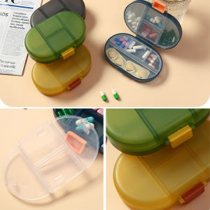 8 Compartments Travel Pill Organizer Daily Pill Case Box for Pocket Purse Portable Pills Container Medicine Vitamin Organizer