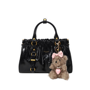 Retro Pleated Tote Bag Women