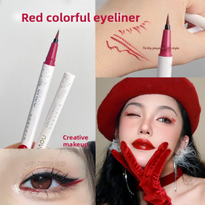 Red Eyeliner Pen Waterproof Non-smudging Halloween Makeup New Chinese Style Cosmetics Waterproof Sweatproof Long-lasting