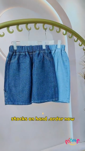 Denim Short for Kids Boys 5-14Y Korean Style Plain Casual Party Middle Maong Pants Jorts for Boys