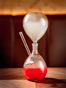 Inmeet Hourglass Shaped Smoked Cocktail Glass/Cocktail Cup/Creative Cooking Molecular Wine Glass/Mixologist