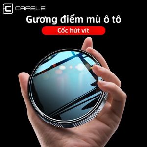 2 Chiếc HD Gương Chiếu Hậu Ô Tô Bộ Góc Rộng 360 Độ Có Thể Điều Chỉnh Vòng Lồi Điểm Mù Gương Có Vít Hút Để An Toàn Xe