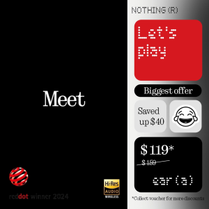 Nothing Ear (a) | Signature Nothing Design | 45 db ANC | Dynamic 11 mm driver | Next-level sound with LDAC