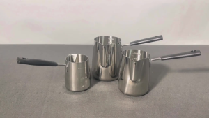 Long Handle Garland Stainless Steel Melting Wax Pot Milk Frothing Pot Coffee Frothing Pot