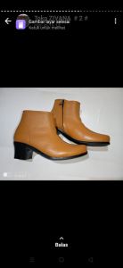 Sepatu wanita sepatu boot wanita sepatu jenggel wanita bahan kulit produk sukaregang