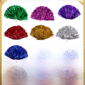 Cheerleading Team Handed Flower Cheerleader Ball-Flower Cheerleading Pom Poms Colorful Ball Cheerleading Team Hand-Held Flower Hand-Shaking Flower Dance Performance