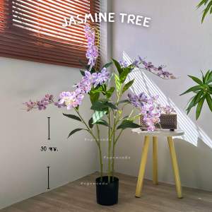 [ออกใบกำกับภาษีได้] 💕🌷ต้นระย้า (ดอกมะลิญี่ปุ่น) จำลองเสมือนจริง 🍃 สูง 90 ซม. สินค้าพร้อมจัดส่งตกแต่งบ้านตกแต่ง