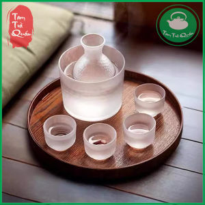 Bộ bình và bát thủy tinh ướp lạnh rượu kèm 4 chén