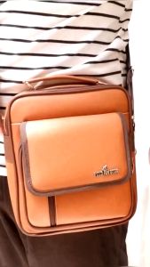 BOSKU Tas selempang slingbag kecil pria cowok simple tapi keren kulit sintetis semarang grosir