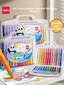 deli | Water Soluble Non-Toiling Safety Crayons 36 Colors