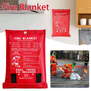 Portable Fire Blanket Fire Flame Retardant Emergency Survival Fire Shelter Safety Cover Reusable Fireproof Mat