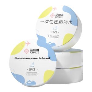 Travel-Ready Thick Compressed Bath Towel