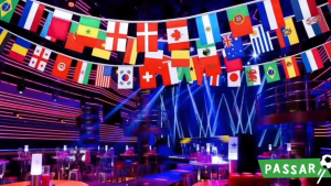 1set 32 Flags World flags hanging banners shopping mall and bar ceiling decora physical education Basketball event decoration