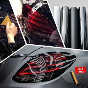 Chống Thấm Nước Đèn Pha Ô Tô Đèn Tint Dán Vinyl Cho Đèn Pha Đèn Hậu Sương Mù Tự Dính Bên Ngoài Phụ Kiện