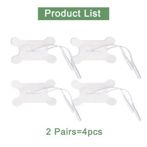 4/10Pcs Throat Nerve TENS Electrode Pads Non-woven Electrodes Patch Reusable Body Pulse Massager EMS Muscle Stimulator Gel 2.0mm