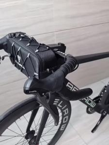 1PCS Bike Handlebar Bag Front Bike Bag for Bicycles Mountain Road Bike Fram Storage Barrel Bag with Zippers Cycling Commuter