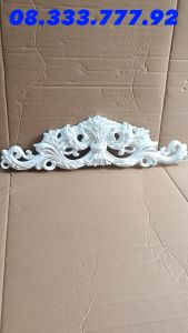 Phù điêu PU LUMI HOME họa tiết hoa góc cạnh trang trí khung tranh trần tường chất liệu PU siêu bền mã GH-8050S 8050