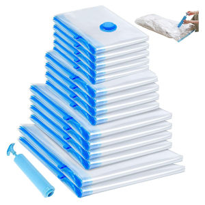 ถุงเก็บสูญญากาศ 6 ขนาดประหยัดพื้นที่ถุงปิดผนึกสูญญากาศสำหรับเสื้อผ้าถุงบีบอัดผ้าห่มการจัดเก็บสิ่งจำเป็นในการเดินทาง