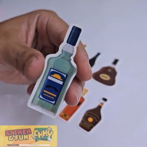 Stiker FUN untuk Aksesoris Botol Minuman