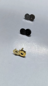 Kancing Magnet 14 mm Aksesoris Tas Dompet Silver Black Nikel Gold