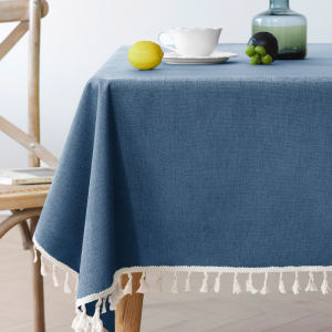 SANHANG | Oil and Water Resistant No-Wash Linen Tablecloth