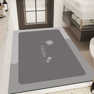 Water Absorbent Anti-Slip Bathroom Mat Silicone Dinosaur Cartoon Pattern Home Use Carpet for Toilet Entrance And Wash Basin