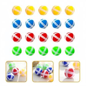 16PCS Kids Sucker Sticky Ball Toy Outdoor Sports Catch Ball Game Set Throw And Catch Parent-Child Interactive Toys