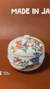 [Hàng Hiếm Japan Limited] 01 Chiếc Hộp Hủ Có Nắp Dùng Trang Trí Tích Đôi Chim Chuyền Cành