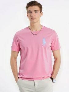 เสื้อยืดคอกลมแขนสั้นผู้ชายฤดูร้อนปี 2025 สไตล์ใหม่ ทรงหลวม ระบายอากาศได้ดี คอตตอน ลำลอง เสื้อเชิ้ตชั้นในปักลาย