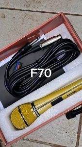 F70 MIC KABEL SUPER CONDENSOR PRO 90C MIK KONDENSOR PEKA SENSITIF MIKROPHONE AUDIO GOLDEN CABLE