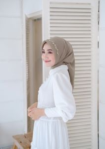 EL ZAHRANA TIARA SQUARE HIJAB SEGIEMPAT PESTA PREMIUM PAYET HANDMADE