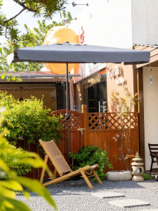 ZIYE | Purple Leaves Half-sided Wall-leaning Parasol