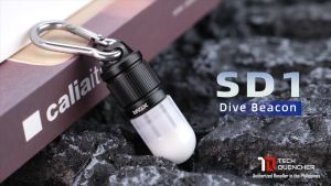 XTAR SD1 Mini Dive Beacon Flashlight - 4 Color - Waterproof - 100 meter - Rechargeable 16340 Battery