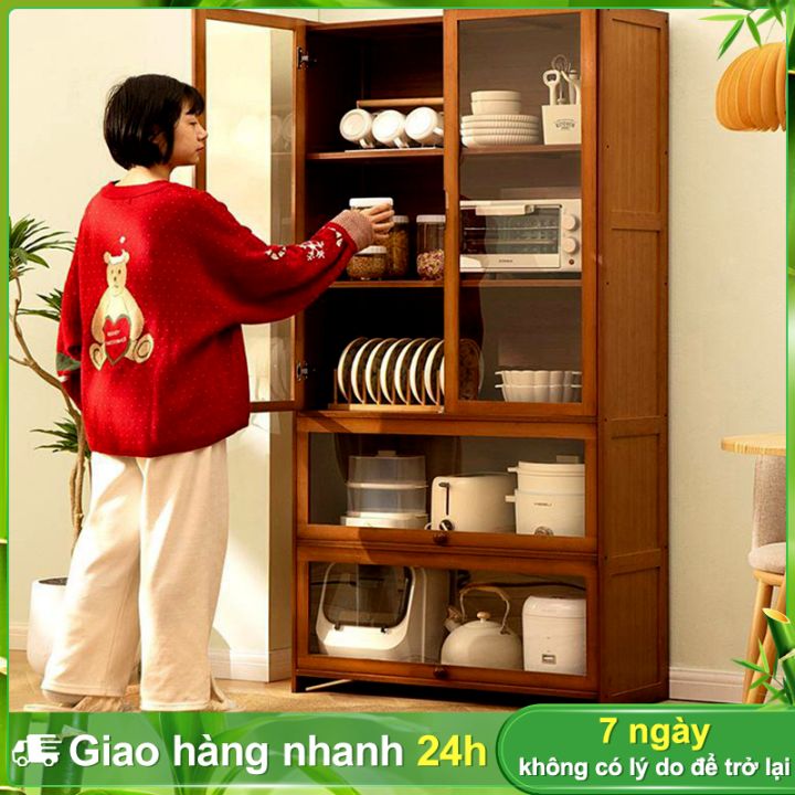 BOHO Kệ Để Đồ tủ Nhà Bếp Đa Năng Thông Minh Kệ Vi Sóng Chống Bụ | Lazada.vn