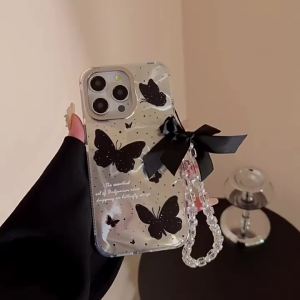Bracelet Case for Realme C63 C65 C67 C61 C53 C55 C51 C35 Realme 10 C33 C31 C30 C30S C15 C12 C25 C21Y C25Y C11 12 Lite 5i 6i C3 C2 Narzo 50A Prime Butterfly IMD Ponsel Casee