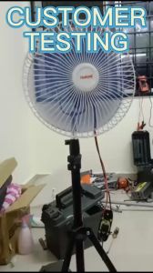 S2U Car Oscillating Fan Car Lorry Truck DC 12 24V Fan 8 Inch Kipas Angin Lori Kepit Kereta Backhoe Excavator Tractor