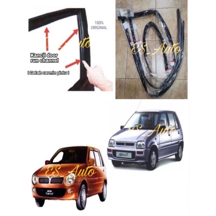 Original Perodua Kancil Getah Tingkap Door Glass Run Channel Rubber