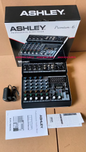 MIXER AUDIO ASHLEY PREMIUM 6 / MIXER 6 CHANNEL ASHLEY PREMIUM6 Equalizer Original Reverb 24 Bit 99 Dsp