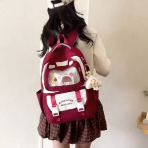 [BISA COD] 3128 Free Gantungan Tas Ransel Wanita Tas Back Pack Wanita Fashion 29*14*43 Cm