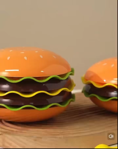 Bộ Đĩa Hamburger 5 In 1 | Khay Đựng Đồ Ăn Vặt Snack | Đĩa Đựng Bánh Kẹo Trái Cây Decor Bàn Ăn