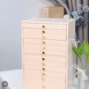 ✳️TSG65✳️ 12 Layer Wooden with Velvet Divider Large Capacity Jewelry Box Functional Jewelry Holder Jewelry Box Jewelry Case for Earring Necklace Ring Bracelet Watch Jewelry Storage Box Jewelry Organizer Box Ring Box Necklace Box Earring Box Bracelet Box