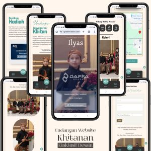 Undangan Website Khitanan | Desain Eksklusif Full Fitur | Free Kartu Ucapan Terima Kasih (Tanpa Nama)