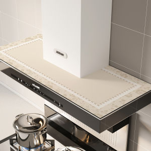 Thickened Kitchen Range Hood Cover Pad Dustproof Water Absorbent Oil Resistant Dirty Proof Cuttable Modern Simple Style