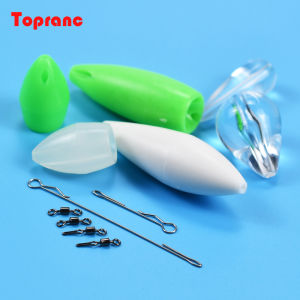 Topranc Lure-Specific Line-Safe Casting Aid Set Floating/Sinking Combo with Modified Quick Snaps + American Swivels/Leader Clips