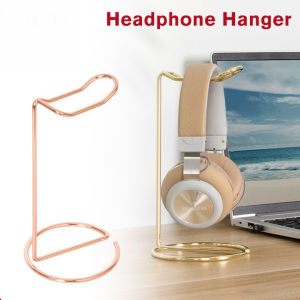 Desktop Headphone Hanger Metal Headphone Display Stand for All Headphones Size-Gold