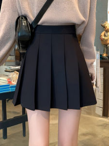 High Waist A-Line Mini Skirt Womens Autumn Winter Plaid Skirt Short Business Casual Polyester Fiber Skirt High Waist Umbrella Skirt Pants Skirt