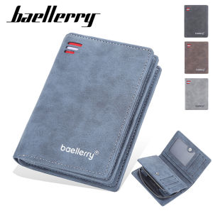 Ví Nam Da Lộn Bóp Nam Dáng Đứng Gập Đôi D2341 Có Khóa Kéo Cúc Bấm Chính Hãng Baellerry Đựng Tiền Và Thẻ Mini Nhỏ Gọn