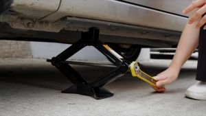 2pcs Car Scissor Ratchet Wrench Adapter Auto Labor-Saving Jack Ratchet Wrench Adapter