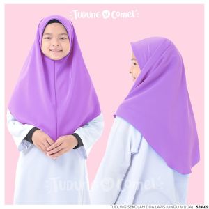 tudung sekolah dua lapis / tudung kashibo ORI tudung si comel