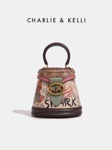 CHARLIE & KELLI | Premium Cartoon Graffiti Womens Bucket Bag